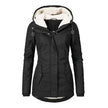 Elin | Women's Wool Hooded Buckle Fleece Jacket with Pockets