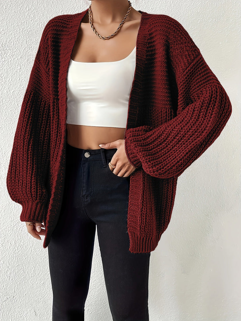 Nina | Women's Oversized Chunky Knit Open-Front Cardigan