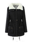 Parka Jacket Hooded Lined Mid Length Winter Coat | Carolyn