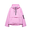 Anorak Jacket Women Hooded Half Zip Relaxed Fit Sport