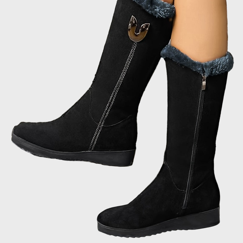 Kylie | Women's Mid Calf Boots with Comfortable Casual Everyday Walking Lightweight