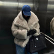 Faux Fur Coat Women Lined Winter