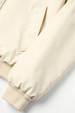 Padded Jacket Men Polo Collar Regular Fit Recycled Cotton Blend