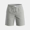 Men's relaxed striped drawstring shorts by FJØRNA, casual summer shorts with an adjustable waistband and comfortable fit.