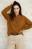 Ebba | Women's Knit Collared Button-Up Cardigan