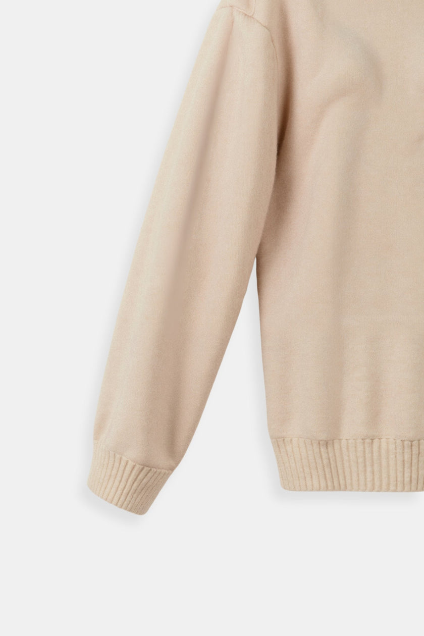 Pullover Polo Sweater Women Wool Blend Long Sleeve