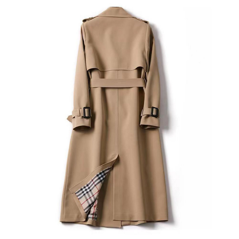 Trench Coat Adjustable Waist Classic Belted Long Coat | Wende