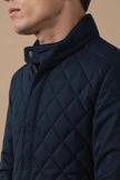 Wool Jacket Men Stand Collar Zip Long Sleeve Regular Fit Winter