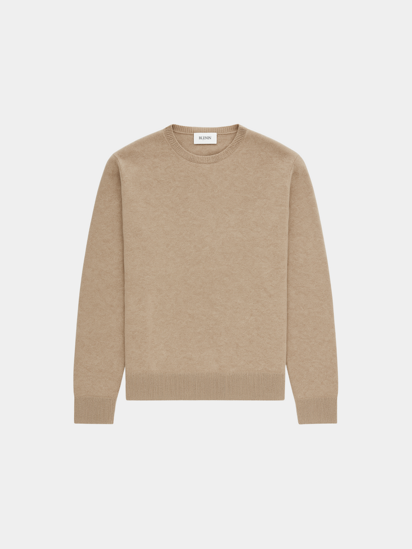 Cashmere Sweater Men Crew Neck Regular Fit Lightweight
