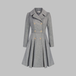 Double-Breasted Coat Women Long Sleeve Tailored Button Front