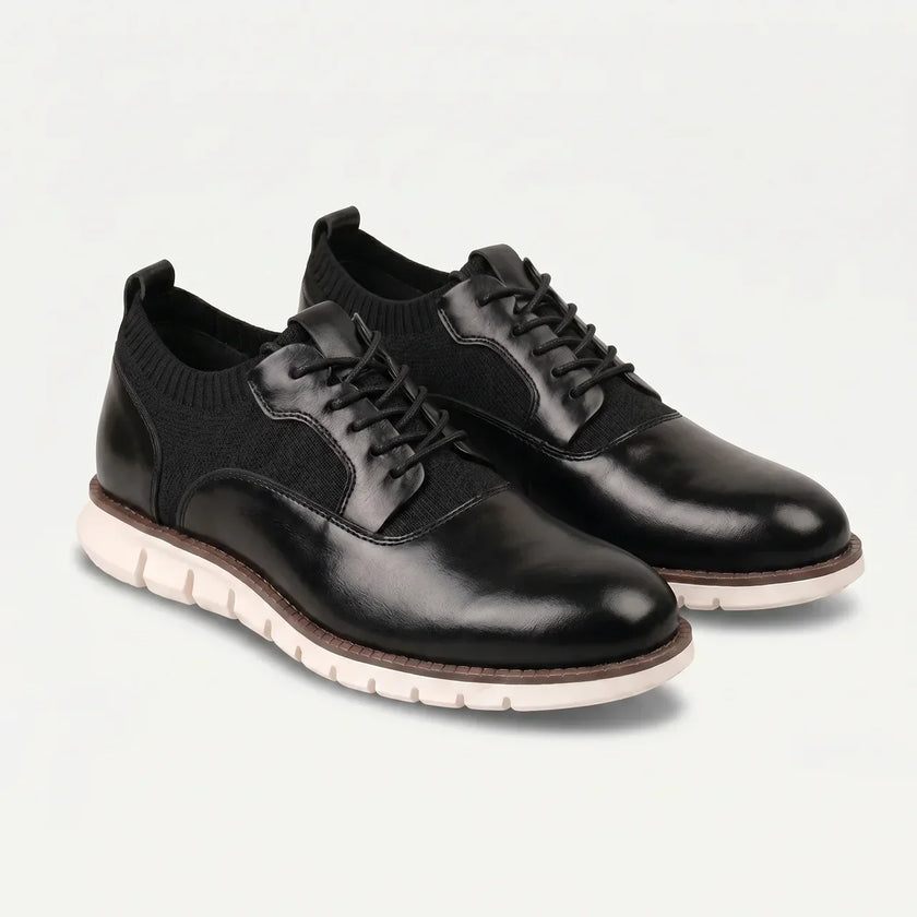 FJØRNA men's leather lace-up dress shoes with polished finish and classic design, suitable for formal wear