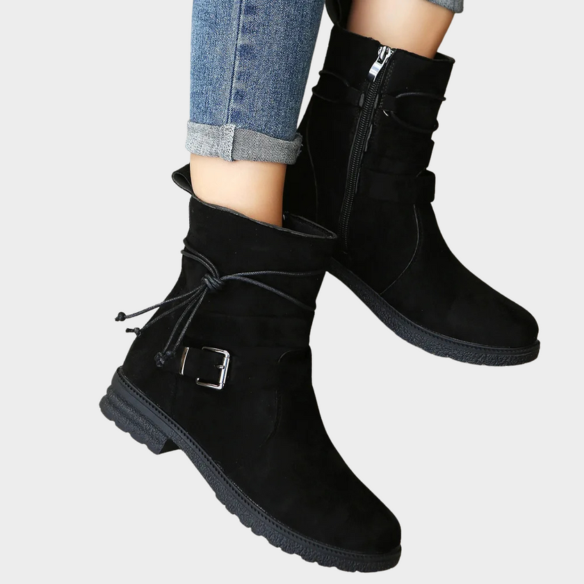 Delaney | Women's Low Heel Ankle Boots with Comfortable Casual Everyday Walking