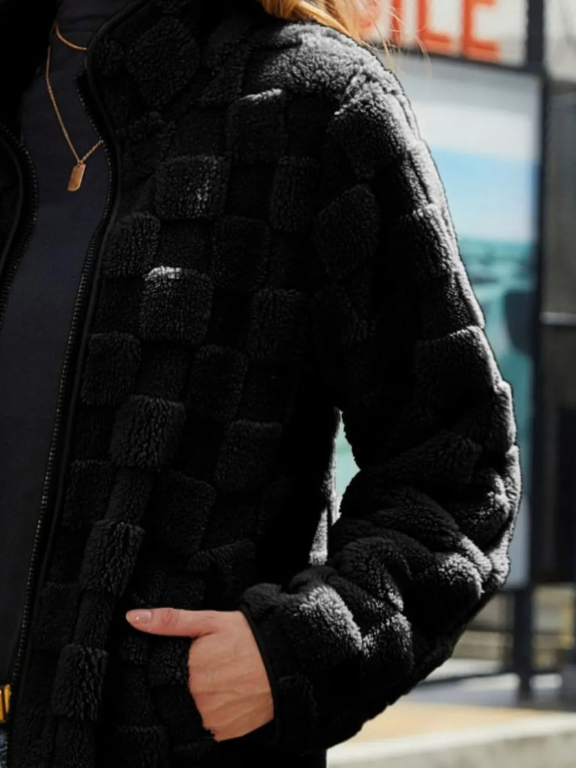 Carin | Women's Zip-Up Sherpa Jacket with Pockets