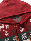 Giulia | Women's Fair Isle Reindeer Hooded Christmas Sweater