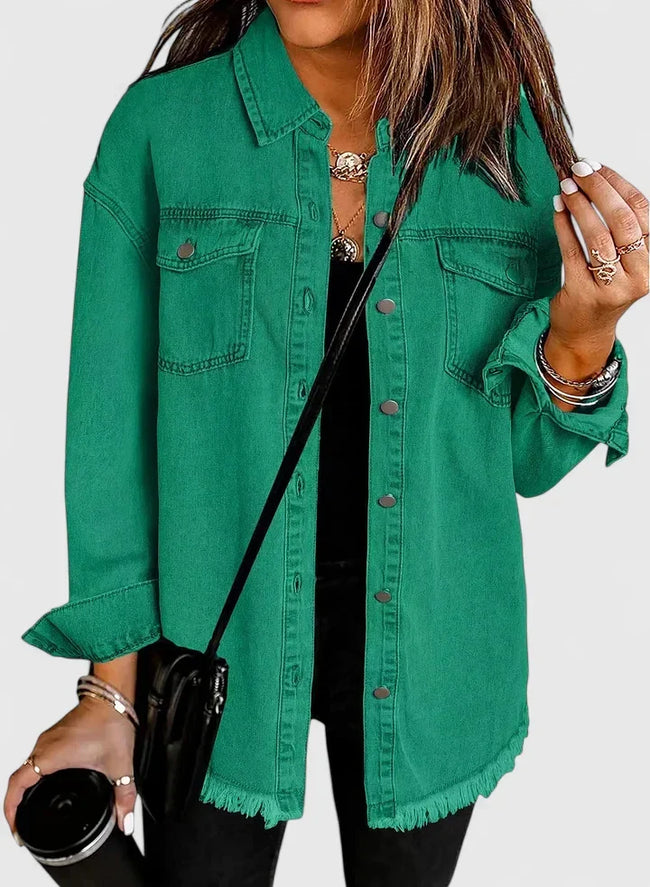 Isla | Oversized Denim Jean Jacket for Women