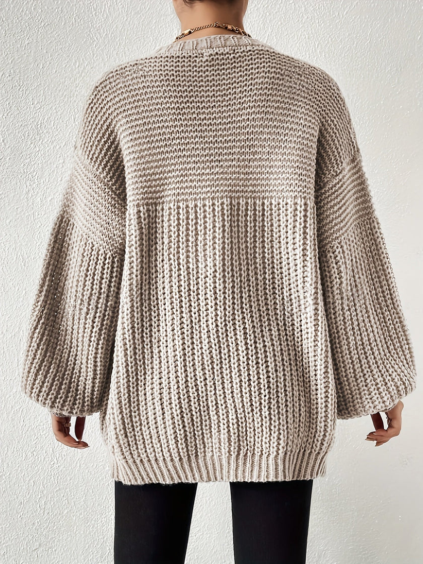 Nina | Women's Oversized Chunky Knit Open-Front Cardigan
