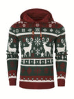 Giulia | Women's Fair Isle Reindeer Hooded Christmas Sweater