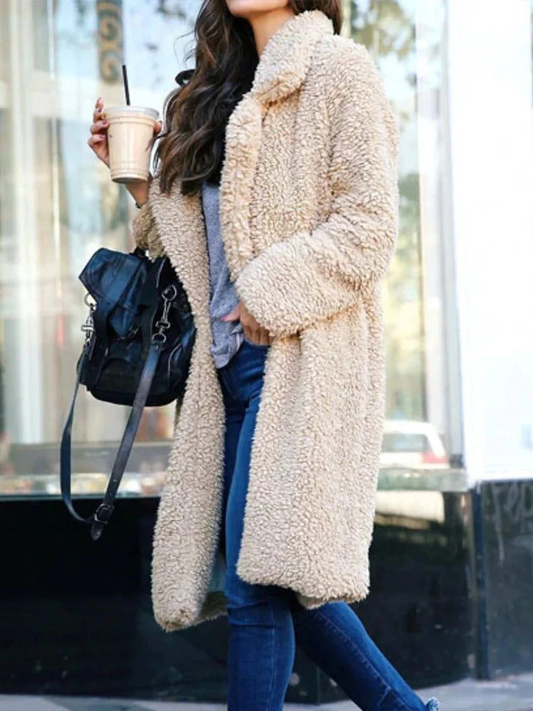 Vivienne | Women's Longline Teddy Winter Coat