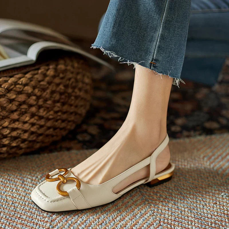 FJØRNA women's orthopedic sandals with buckle adjustable strap and arch support, featuring cushioned sole and open-toe design.