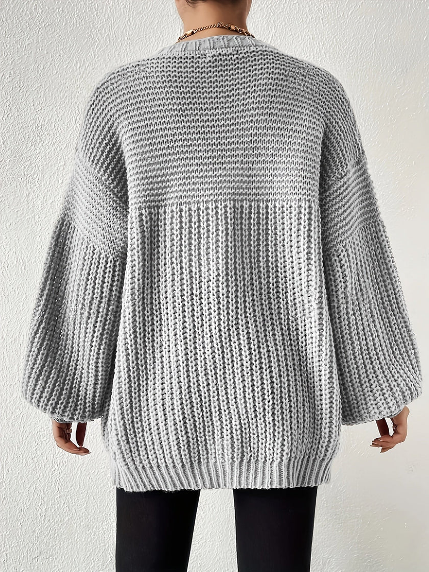 Nina | Women's Oversized Chunky Knit Open-Front Cardigan