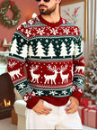 Fair Isle Christmas Sweater Reindeer Thick Knit Nordic Holiday Jumper | Sheila