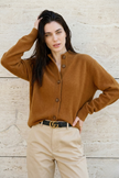 Ebba | Women's Knit Collared Button-Up Cardigan