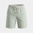 Men's relaxed striped drawstring shorts by FJØRNA featuring a casual summer design and comfortable fit.