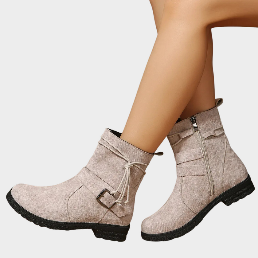 Delaney | Women's Low Heel Ankle Boots with Comfortable Casual Everyday Walking
