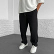 Men's relaxed knit trousers in khaki by FJØRNA, showing soft fabric and casual fit perfect for comfortable everyday wear.