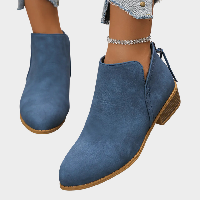 Oakley | Women's Low Heel Ankle Boots with Comfortable Casual Everyday Walking