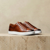Men's genuine leather shoes by FJØRNA, featuring sleek smart leather design and polished finish.