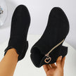 Luna | Women's Ankle Elegance for Cooler Days Boots with Block-Heel