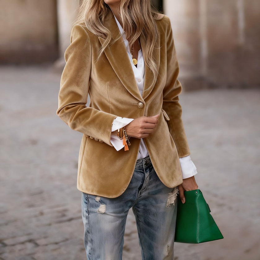 Sara | Women's Velvet Blazer