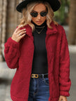 Birgit | Women's Zip-Up Sherpa Jacket with Pockets