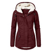 Elin | Women's Wool Hooded Buckle Fleece Jacket with Pockets