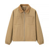Lightweight Jacket Women Zip Front Pockets Straight Fit