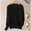 Knit Sweater Women V-Neck Long Sleeve Regular Fit