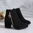 Luna | Women's Ankle Elegance for Cooler Days Boots with Block-Heel