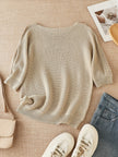 Knit Sweater Open Knit Relaxed Fit Lightweight Pullover Jumper | Judith