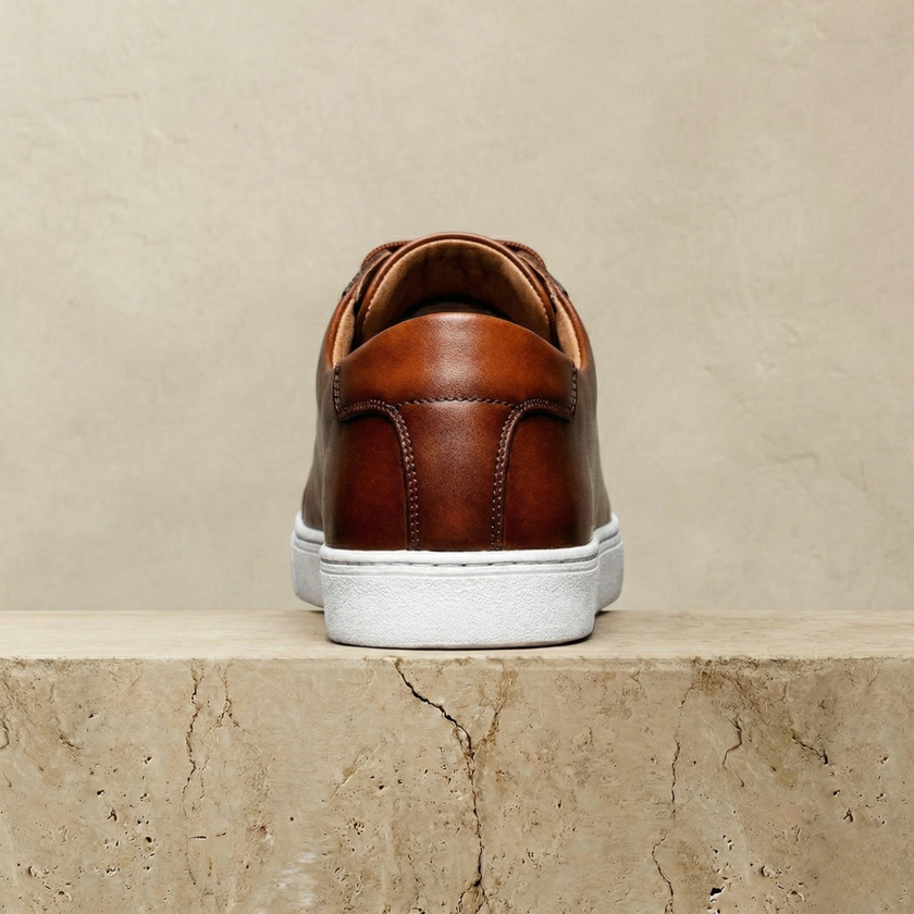 FJØRNA men's genuine leather shoes, smart leather shoes with sleek design and polished finish, suitable for formal wear