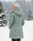 Danique | Women's Longline Hooded Fleece-Lined Winter Puffer Coat