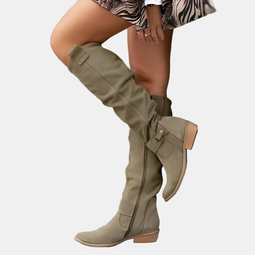 Avery | Women's Low Heeled Boots with Comfortable Casual Everyday Walking Lightweight