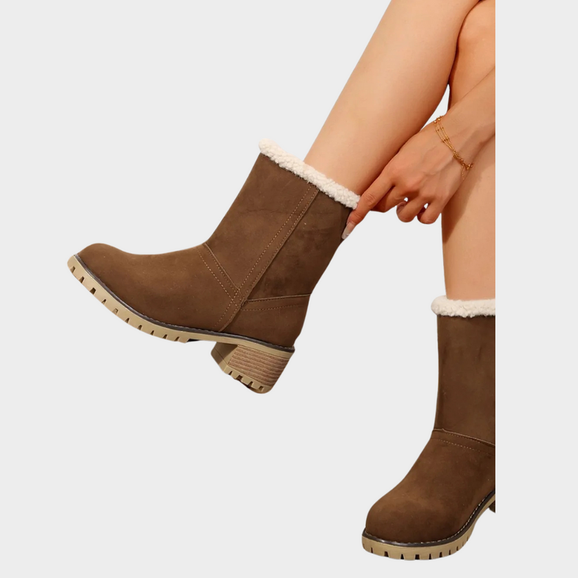 Brynn | Women's Mid Heel Winter Boots with Comfortable Casual Everyday Walking