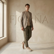FJØRNA men's red leather orthopedic walking shoes with padded soles and supportive design for comfortable everyday wear.