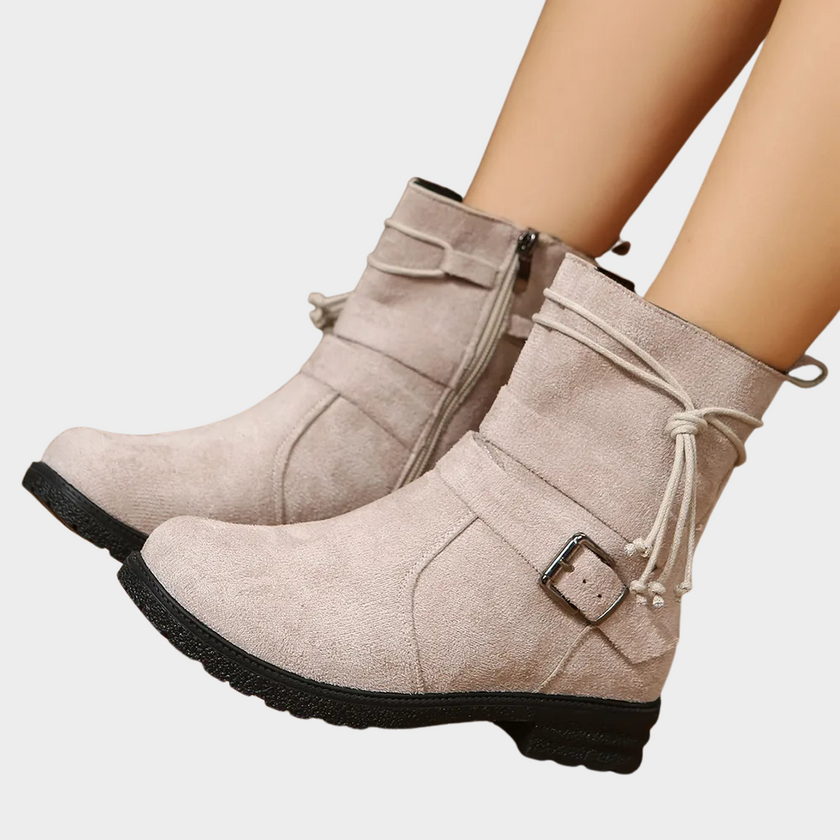 Delaney | Women's Low Heel Ankle Boots with Comfortable Casual Everyday Walking