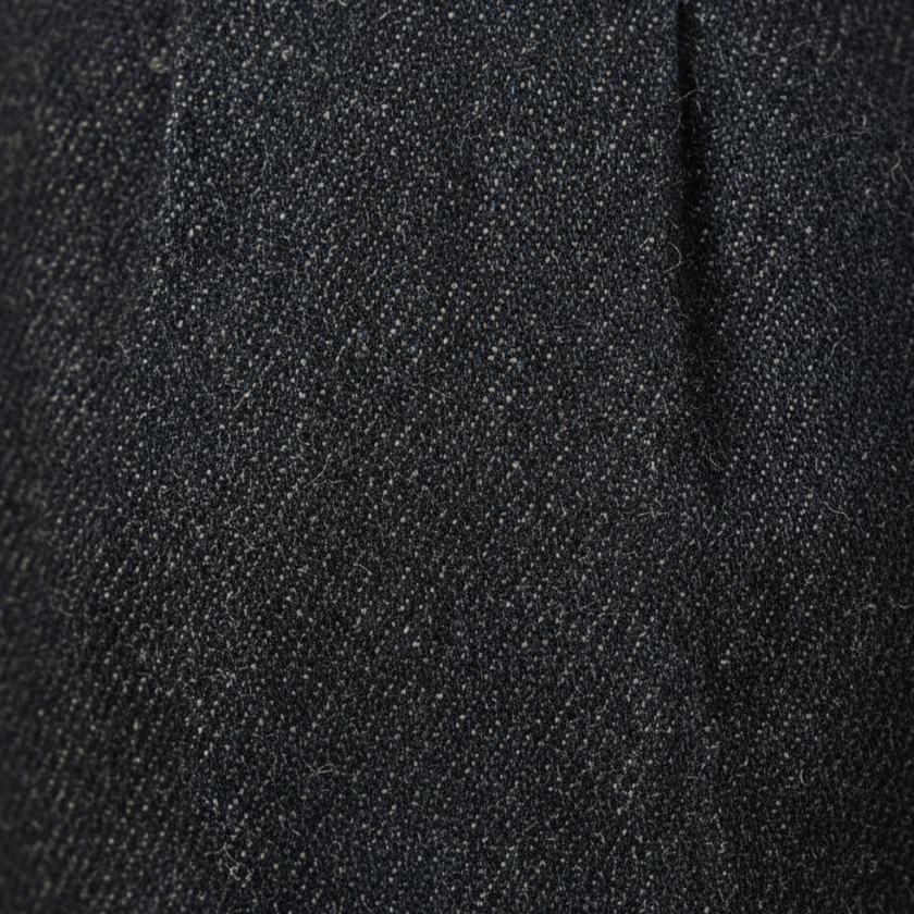 FJØRNA men's blue straight-leg cotton trousers with slim fit design, showcasing a front view of stylish casual pants.