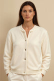 Bomber Jacket Women Wool Blend Short Recycled