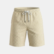 Men's striped FJØRNA relaxed drawstring shorts for summer, casual style, featuring a comfortable fit and lightweight fabric.