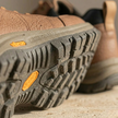 Men's red leather orthopedic shoes by FJØRNA, comfortable walking shoes with supportive design and stylish appearance.