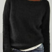 Matilda | Women's Relaxed-Fit Crew Neck Knit Sweater with Long Sleeves for Layering